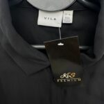 VILA Koszula Długa Czarna 44 EU - zdjęcie 2