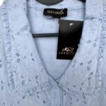 Que London Sukienka Damska Błękitna Ażurowa L 40 EU - zdjęcie 2