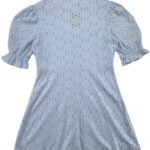 Que London Sukienka Damska Błękitna Ażurowa L 40 EU - zdjęcie 3