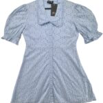 Que London Sukienka Damska Błękitna Ażurowa L 40 EU - zdjęcie 1