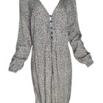 V By Very Sukienka Maxi Zapinana Panterka Beżowa XXL 44 EU - zdjęcie 1