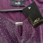 Vallis Bluzka Damska Fioletowa Z Brokatem S 36 EU - zdjęcie 2