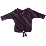 Vallis Bluzka Damska Fioletowa Z Brokatem S 36 EU - zdjęcie 1