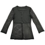 Bluzka Koronkowa Czarna Elegancka 42 EU - zdjęcie 1