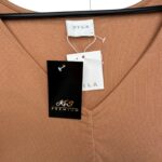 Vila Sukienka Brązowa Prążkowana - zdjęcie 2