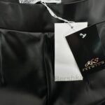Bershka Legginsy Skórzane Czarne S 36 EU - zdjęcie 2