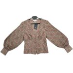 Topshop Bluzka Damska Bufiaste Rękawy XS 34 EU - zdjęcie 1