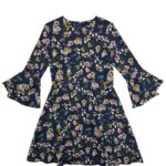 Next Sukienka Granatowa W Kwiaty S 36 EU - zdjęcie 1