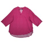 Koszula Damska Różowa Wzorzysta 2XL 44 EU - zdjęcie 1