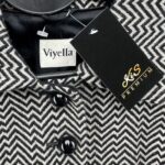 Viyella Marynarka Damska Wzór Zygzak Wełna M 38 EU - zdjęcie 2