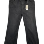 Yours Jeansy Damskie Czarne Szerokie Nogawki 48 EU - zdjęcie 1