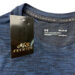 Under Armour Threadborne Koszulka T-shirt Męska Sportowa Granatowa M 38 EU - zdjęcie 2