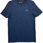Under Armour Threadborne Koszulka T-shirt Męska Sportowa Granatowa M 38 EU - zdjęcie 1