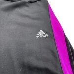Adidas Legginsy Sportowe Damskie Czarne Fioletowy Lampas S 36 EU - zdjęcie 2