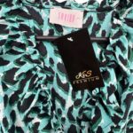 Savida Sukienka Niebieska W Panterkę S 36 EU - zdjęcie 2