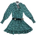 Savida Sukienka Niebieska W Panterkę S 36 EU - zdjęcie 1