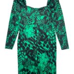 Coast Elegancka Sukienka Damska Zielona Print L 42 EU - zdjęcie 3