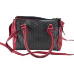 Guess Torebka Monogram Brązowo Czerwona - zdjęcie 3