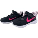 Nike Buty Dziecięce Czarne Różowe Logo R.22 EU - zdjęcie 1