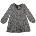 Primark Sukienka Damska Czarna w Kwiaty Rozkloszowana 46 EU - zdjęcie 1