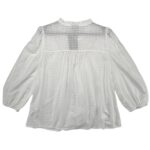 Oliver Bonas Bluzka Damska Bawełniana Biała Z Koronką XS 34 EU - zdjęcie 3