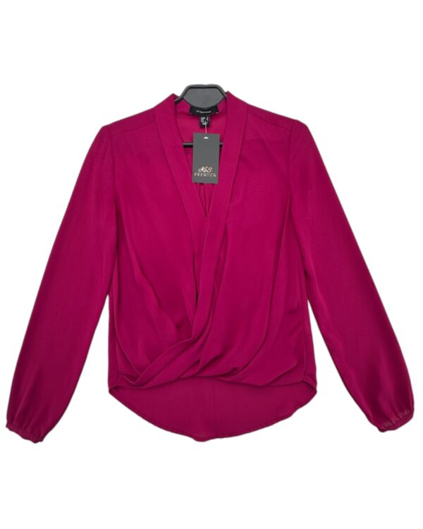 Atmosphere Bluzka Damska Elegancka Kopertowa Różowa XS 34 EU