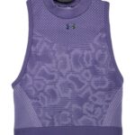 Under Armour Top Damski Fioletowy Wzorzysty S 36 EU - zdjęcie 1