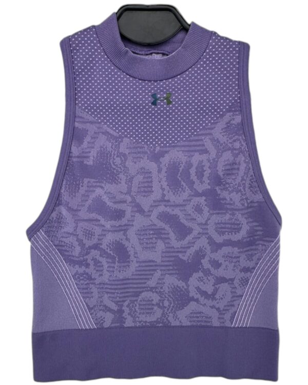Under Armour Top Damski Fioletowy Wzorzysty S 36 EU