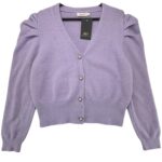 Vera Lucy Kardigan Damski Liliowy Z Cekinami L 40 EU - zdjęcie 1
