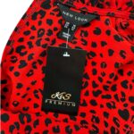 New Look Sukienka Czerwona Czarny Zwierzęcy Wzór XXL 44 EU - zdjęcie 3