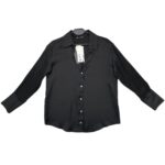 Zara Koszula Damska Czarna Satynowa S 36 EU - zdjęcie 1