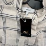 Reiss Sukienka Koszulowa Damska Beżowa Krata Wełna XS 34 EU - zdjęcie 2