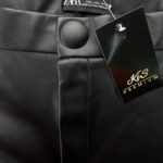 Zara Spodnie Damskie Ekoskóra Czarne M 38 EU - zdjęcie 2