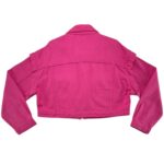Kurtka Jeansowa Damska Cropped Różowa XL 42 EU - zdjęcie 2