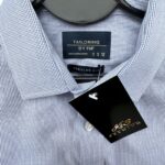FF Regular Fit Koszula Męska Błękitna Kratka M 38 EU - zdjęcie 2