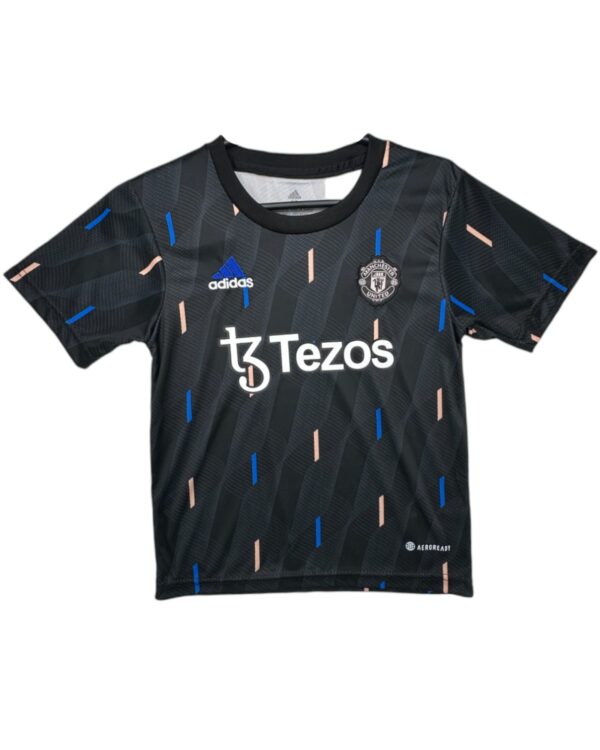 Adidas Koszulka Piłkarska Manchester United 2022/23 Czarna 3 4 Lat 98 104 CM