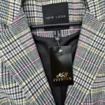 New Look Płaszcz Krata Długi Elegancki 32 EU - zdjęcie 2