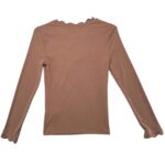 Primark Koszulka Beżowa Prążkowana Długi Rękaw 2XS 32 EU - zdjęcie 3