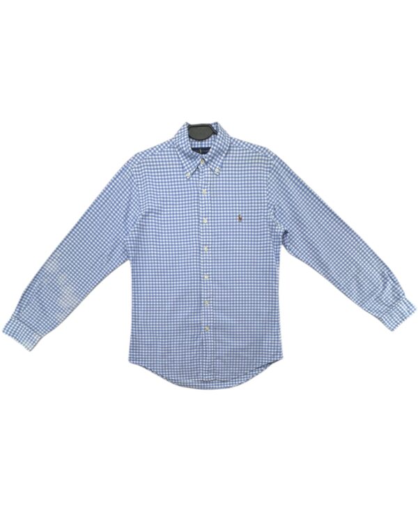 Ralph Lauren Koszula Męska W Niebieską Kratę Slim Fit S 36 EU