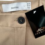 Bershka Spodnie Damskie Dzwony Beżowe L 40 EU - zdjęcie 2