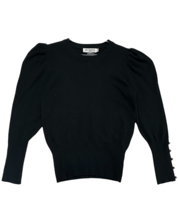 JH Fasion Sweter Damski Czarny S M 36 38 EU