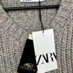 Zara Kamizelka Wełniana Damska Beżowa Kieszenie M 38 EU - zdjęcie 2