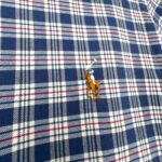 Inspirowana Ralph Lauren Koszula Męska Granatowa Krata S 36 EU - zdjęcie 2