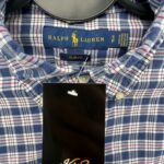 Inspirowana Ralph Lauren Koszula Męska Granatowa Krata S 36 EU - zdjęcie 3