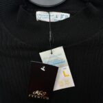 Primark Golf Damski Czarny Prążkowany L 40 EU - zdjęcie 2