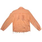 PrettyLittleThing Kurtka Jeansowa Damska Pastelowa Przetarta S 36 EU - zdjęcie 3