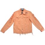 PrettyLittleThing Kurtka Jeansowa Damska Pastelowa Przetarta S 36 EU - zdjęcie 1