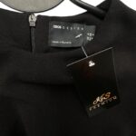 Asos Sukienka Czarna Elegancka Marszczenie XS 34 EU - zdjęcie 2