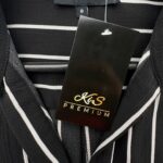 New Look Sukienka Koszulowa Czarna W Białe Paski S 36 EU - zdjęcie 2