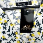 Boohoo Sukienka Kwiatowa Biała M 38 EU - zdjęcie 2